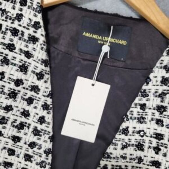 Amanda Uprichard Cody Blazer in Kelly Size Large Preppy Flowers NWT - Picture 2 of 9